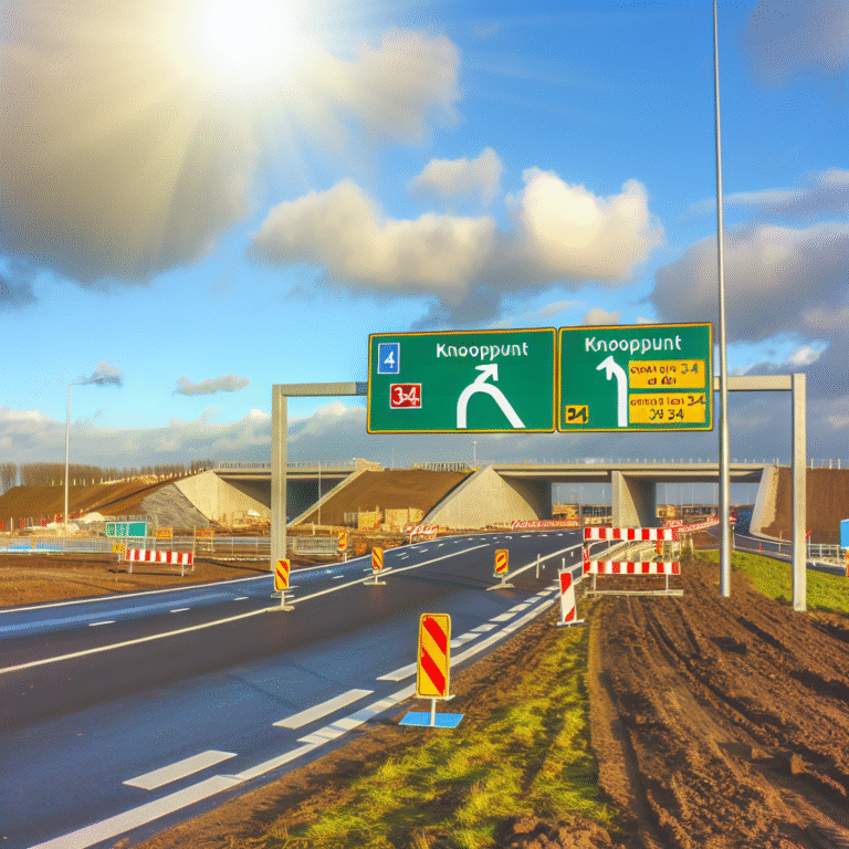Knooppunt Hooipolder krijgt nieuwe aansluiting; oprit en afrit 34 sluiten op 1 december.