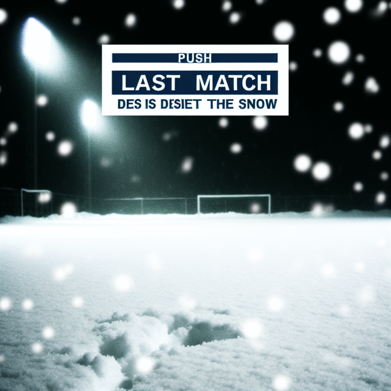 Laatste wedstrijd voor Push gaat door ondanks sneeuw: ‘Het was spannend of het zou plaatsvinden’ | Regiosport