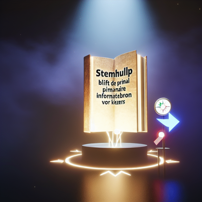 Stemhulp blijft de primaire informatiebron voor kiezers Stemhulp blijft de primaire informatiebron voor kiezers