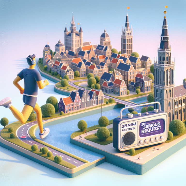 Activiteit ter ondersteuning van 3FM Serious Request in Breda: hardlopen bij SPRINT.