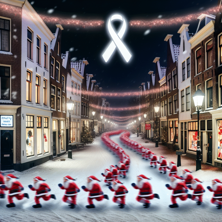 Honderden kerstmannen rennen opnieuw door het Ginneken voor een goed doel.