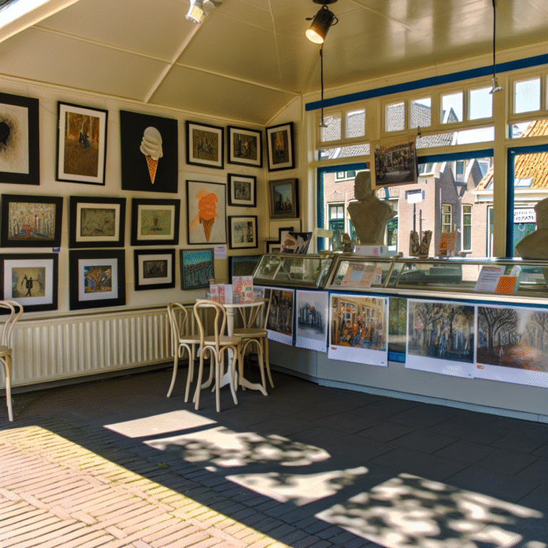 IJssalon ViaVia verandert tijdelijk in een Kunstsalon met creaties van Oosterhoutse kunstenaars. IJssalon ViaVia verandert tijdelijk in een Kunstsalon met creaties van Oosterhoutse kunstenaars.