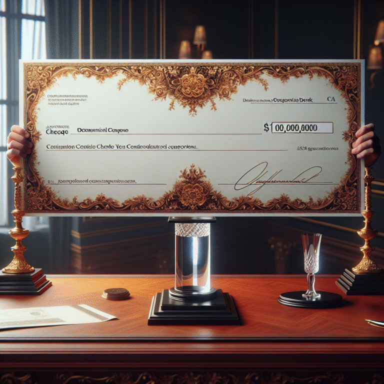 Mannen uit Breda ondersteunen twee goede doelen met een indrukwekkende cheque.