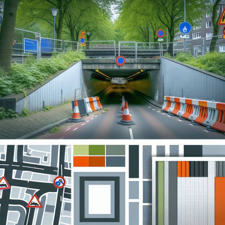 Onderdoorgang Oosterhoutseweg in Raamsdonksveer verplaatst dit weekend.