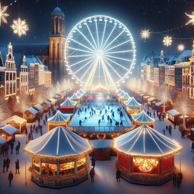 Van schaatsbaan naar winterkermis: Talrijke bezoekers in de binnenstad van Breda.