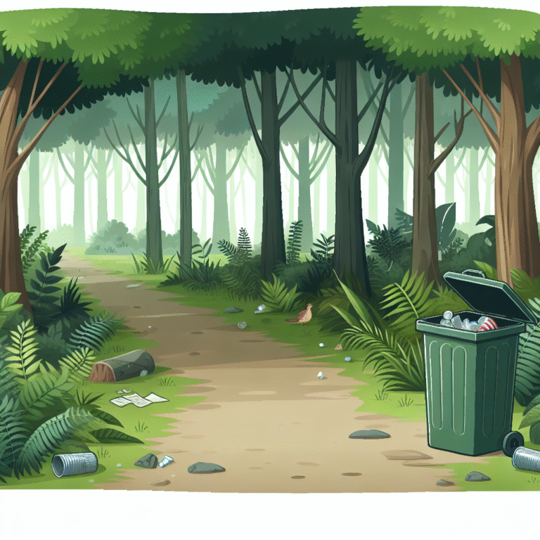 Waarom een prullenbak het bos niet schoner houdt | Boswachters Blog