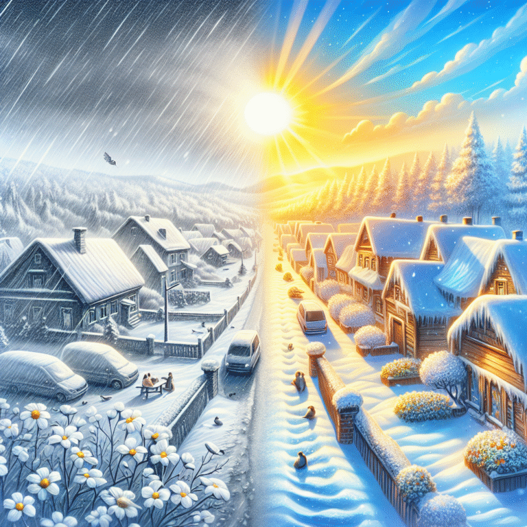 Zaterdagochtend viel er sneeuw, terwijl zondag de zon scheen, maar het was nog steeds erg koud.