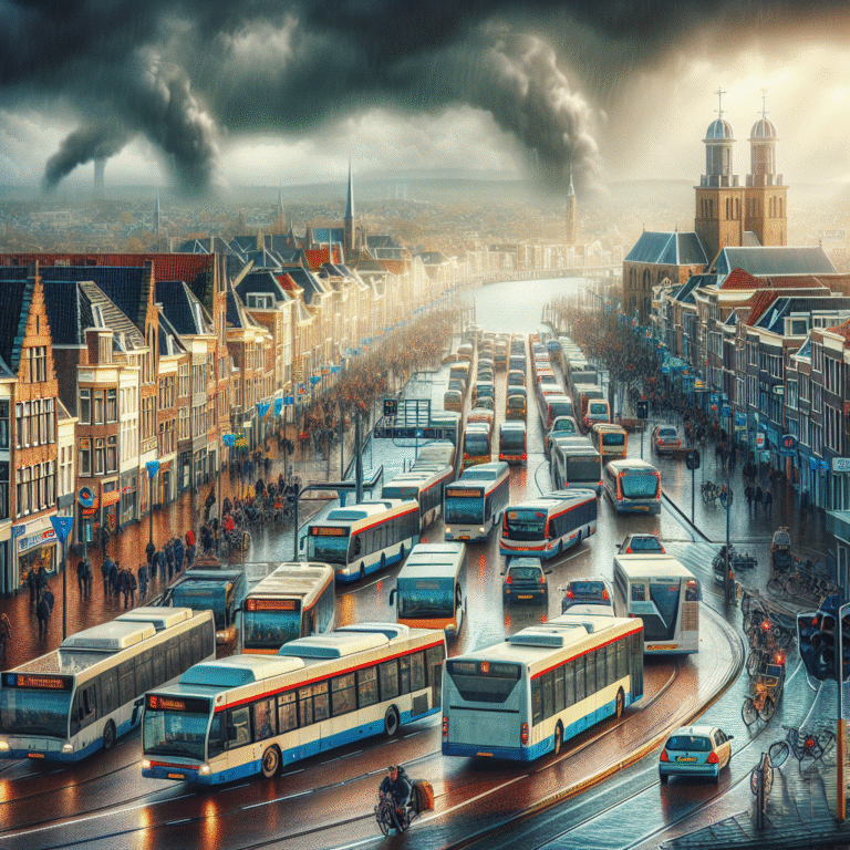 Een uitdagende dag voor buspassagiers in de regio Breda. Een uitdagende dag voor buspassagiers in de regio Breda.