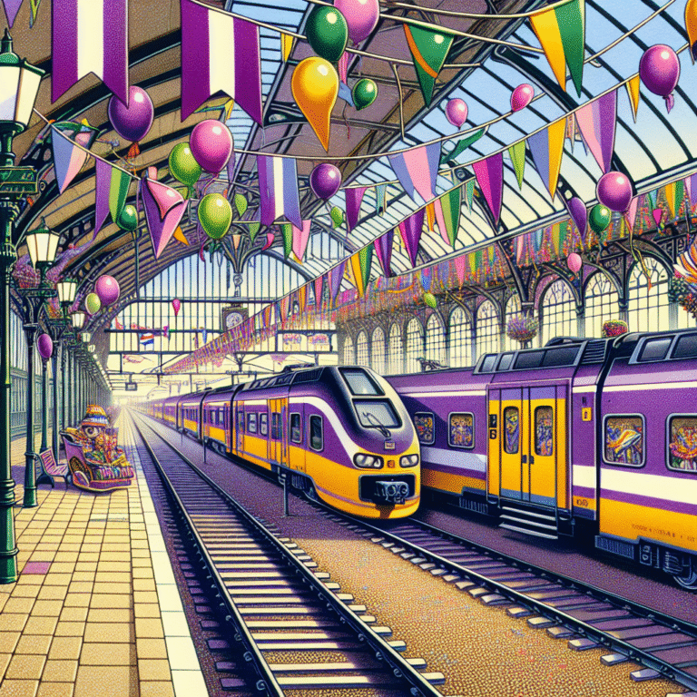 NS bereidt zich voor op carnaval: Extra en langere treinen van en naar Breda. NS bereidt zich voor op carnaval: Extra en langere treinen van en naar Breda.