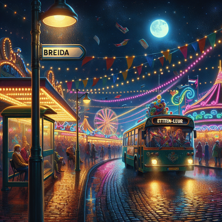 Nachtbus rijdt driemaal per nacht van Breda naar Etten-Leur tijdens carnaval.