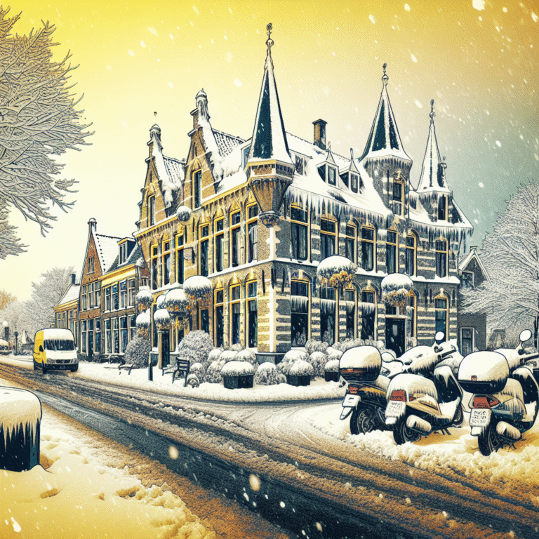 Sneeuwval in Brabant: CBR stelt praktijkexamens voor motor en bromfiets uit door gladheid, code geel opnieuw verlengd in Tilburg.