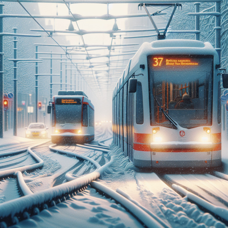 Winters weer veroorzaakt maandagochtend problemen voor het openbaar vervoer in de omgeving van Breda. Winters weer veroorzaakt maandagochtend problemen voor het openbaar vervoer in de omgeving van Breda.