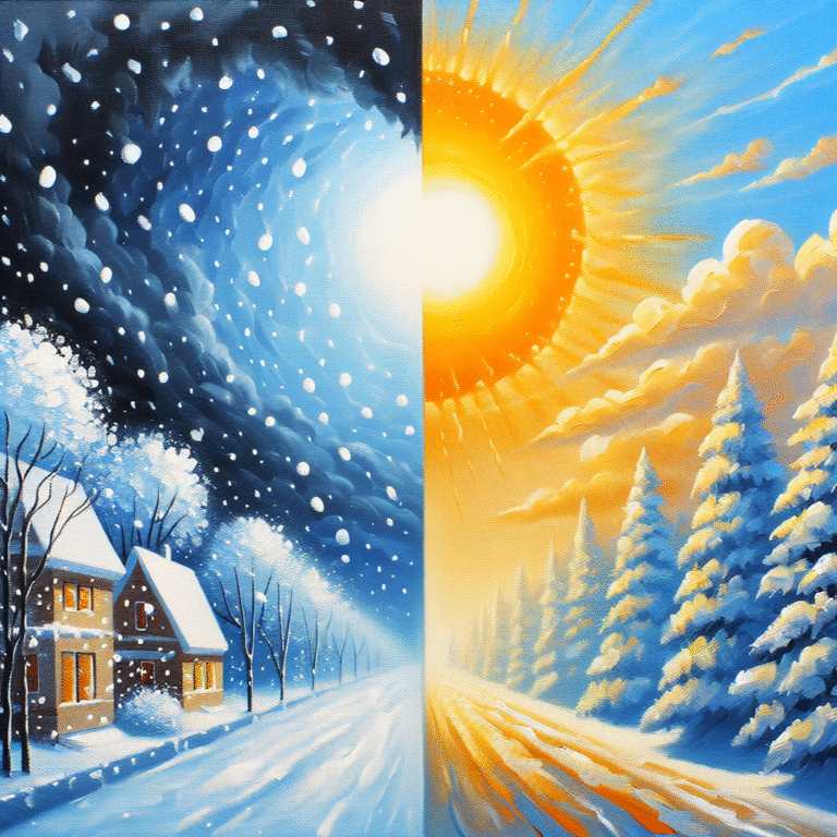 Zaterdagochtend viel er sneeuw, terwijl zondag de zon scheen, maar het blijft erg koud.