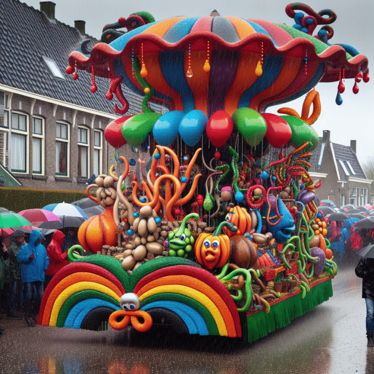 Bonenpikkerslaand beleeft een bijzondere carnavalsoptocht ondanks de regen: ‘Iedereen voelt zich betrokken’ | Alphen-Chaam