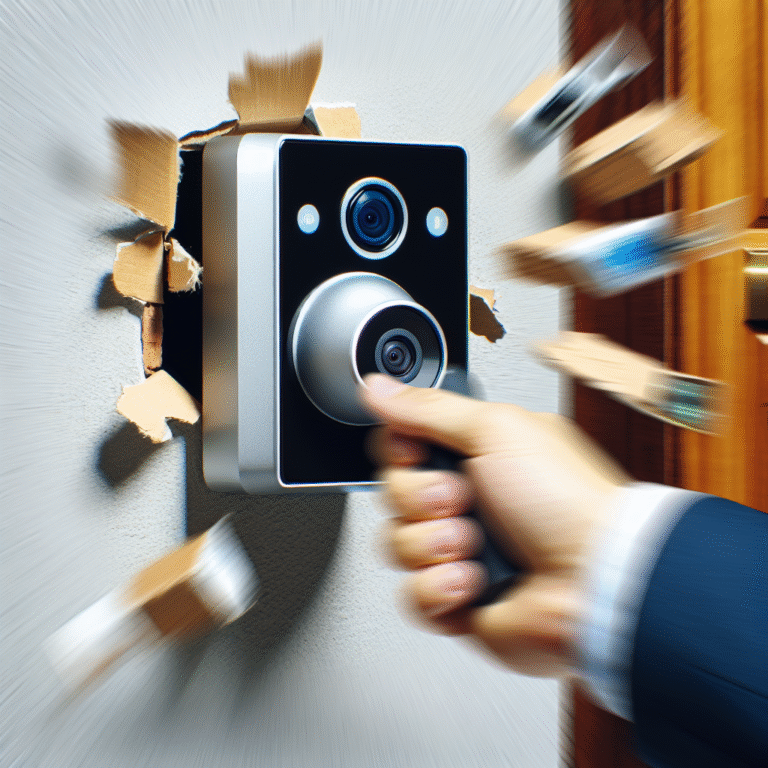 De deurbelcamera moet worden verwijderd om de privacy van de buren te waarborgen. De deurbelcamera moet worden verwijderd om de privacy van de buren te waarborgen.