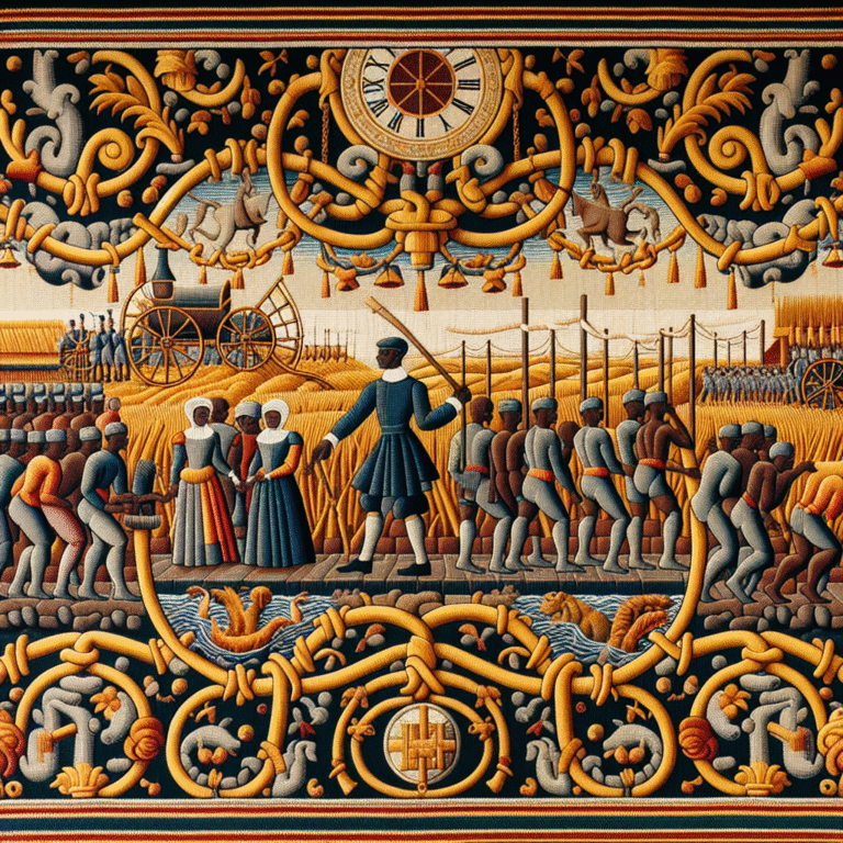 35 meter lang wandkleed onthult het slavernijverleden van Noord-Brabant in Breda. 35 meter lang wandkleed onthult het slavernijverleden van Noord-Brabant in Breda.