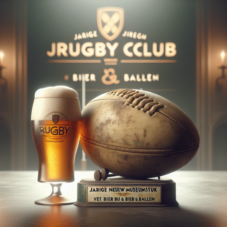 Jarige Rugbyclub Etten-Leur voegt nieuw museumstuk toe met Bier & Ballen Jarige Rugbyclub Etten-Leur voegt nieuw museumstuk toe met Bier & Ballen
