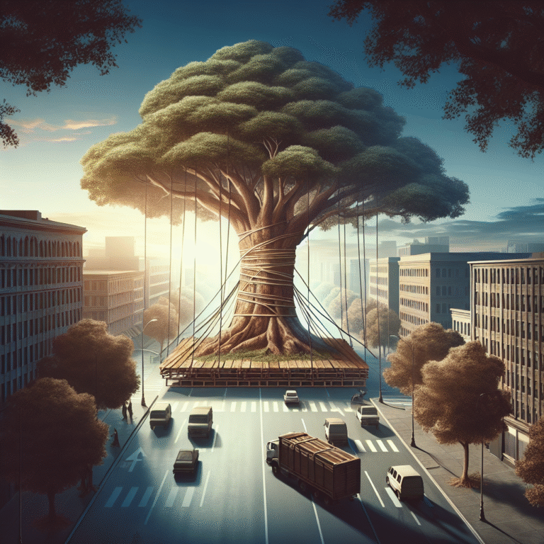 Markante boom uit het centrum van Breda verhuist naar nieuwe locatie.