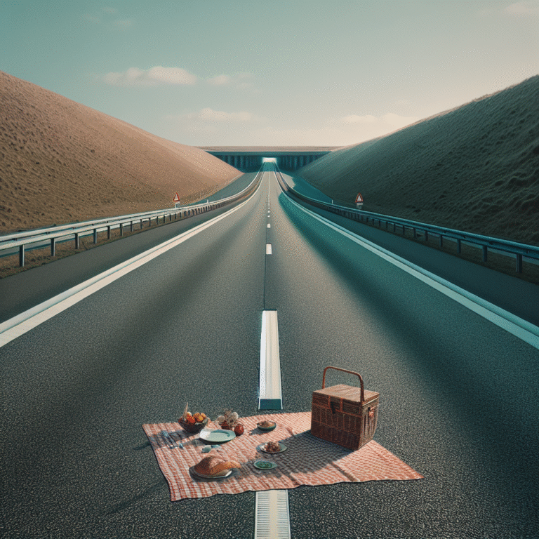 Massale belangstelling voor picknick op de snelweg bij Hooipolder