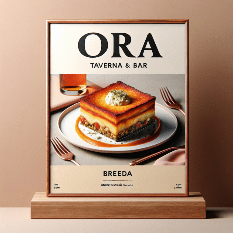 ORA Taverna & Bar verwelkomt gasten in Breda: een nieuwe standaard voor de moderne Griekse keuken.