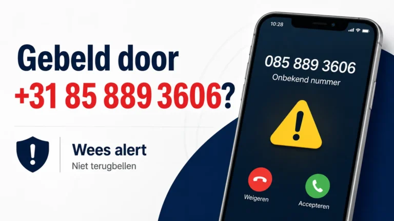 Gebeld door +31858893606? Dit is wat er bekend is gebeld door 31858893606 gemiste oproep